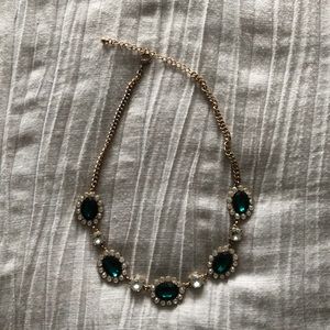 Emerald statement necklace